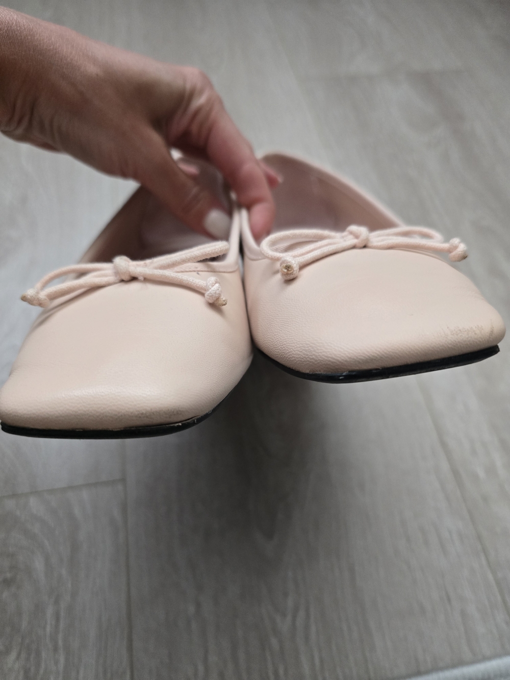 Zara Blush Pink Low Block Heel Ballet Pumps - Picture 9 of 9